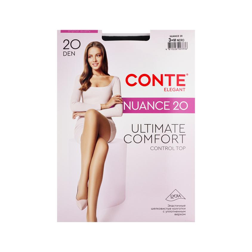 CONTE ELEGANT | Колготки женские `CONTE ELEGANT` NUANCE 20 den (nero) р-р 3