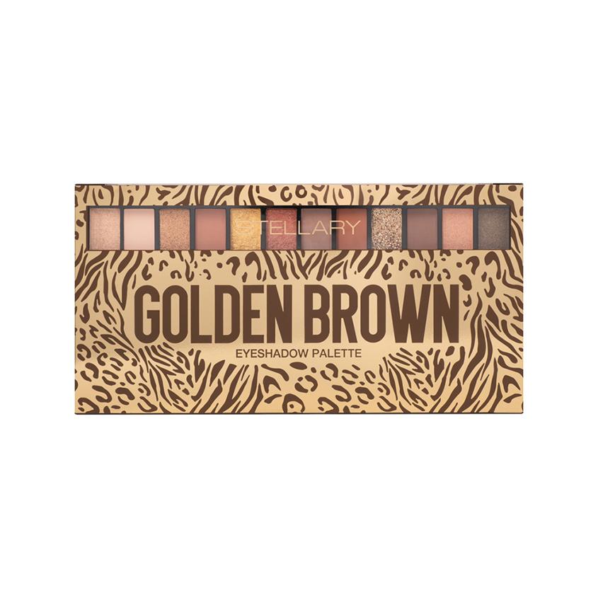 Палетка теней для век `STELLARY` GOLDEN BROWN тон 01