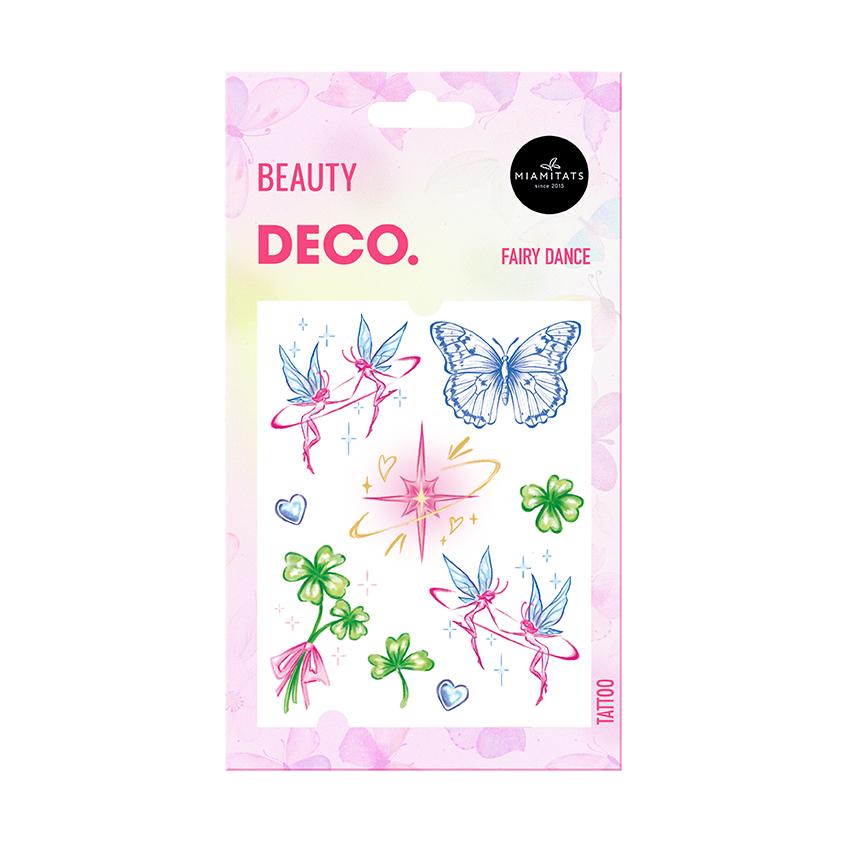 Набор переводных татуировок для тела `DECO.` FAIRYCORE by Miami Tattoos переводная (fairy dance)