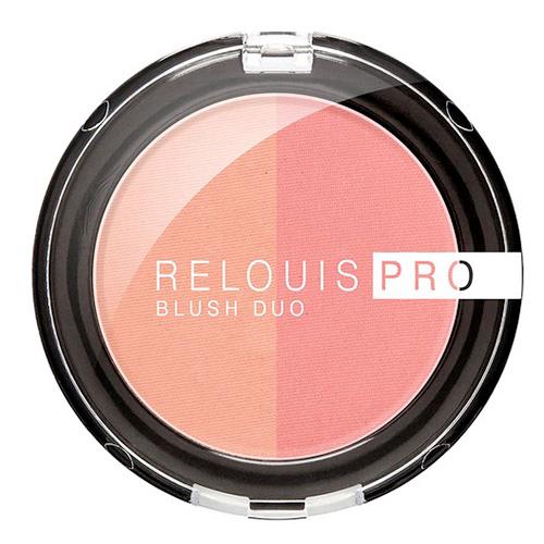 Румяна для лица `RELOUIS` `RELOUIS PRO` BLUSH DUO компактные тон 201
