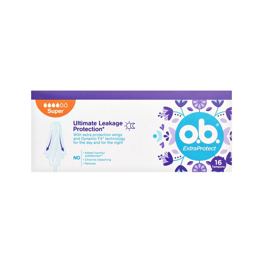 Тампоны `O.B.` ExtraProtect Super 16 шт