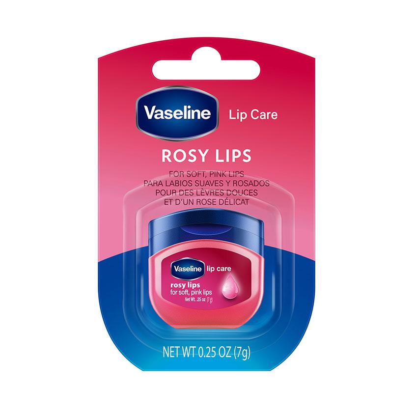 Бальзам для губ `VASELINE` LIP THERAPY Роза (в баночке) 7 г