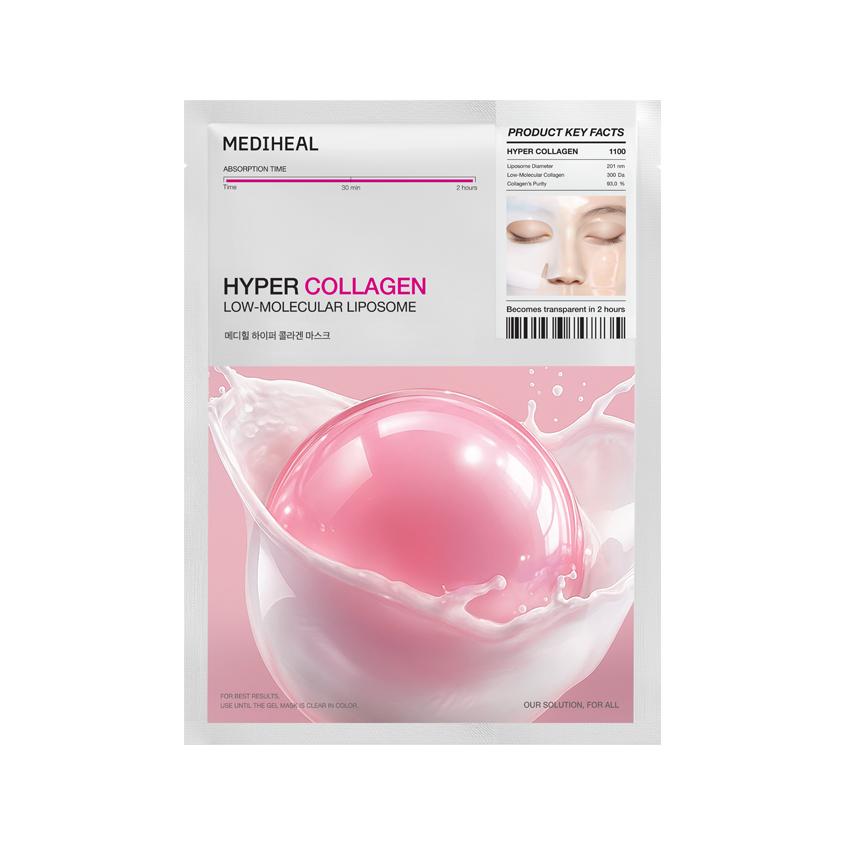 Маска для лица `MEDIHEAL` гидрогелевая с коллагеном (anti-age) 30 г