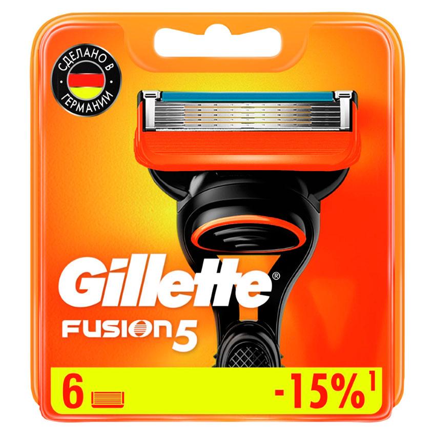 Кассеты для станка `GILLETTE` `FUSION` 6 шт