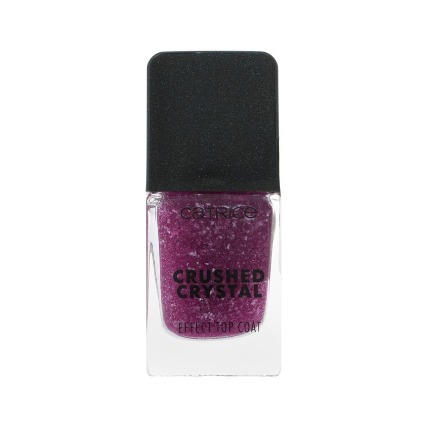 Топовое покрытие для ногтей `CATRICE` CRUSHED CRYSTAL с эффектом сахарного песка тон 010 Amethyst aura