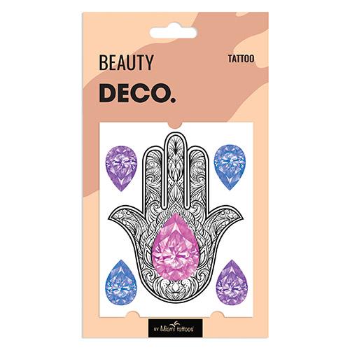 Татуировка для тела `DECO.` CRYSTAL by Miami tattoos переводная (Palm)