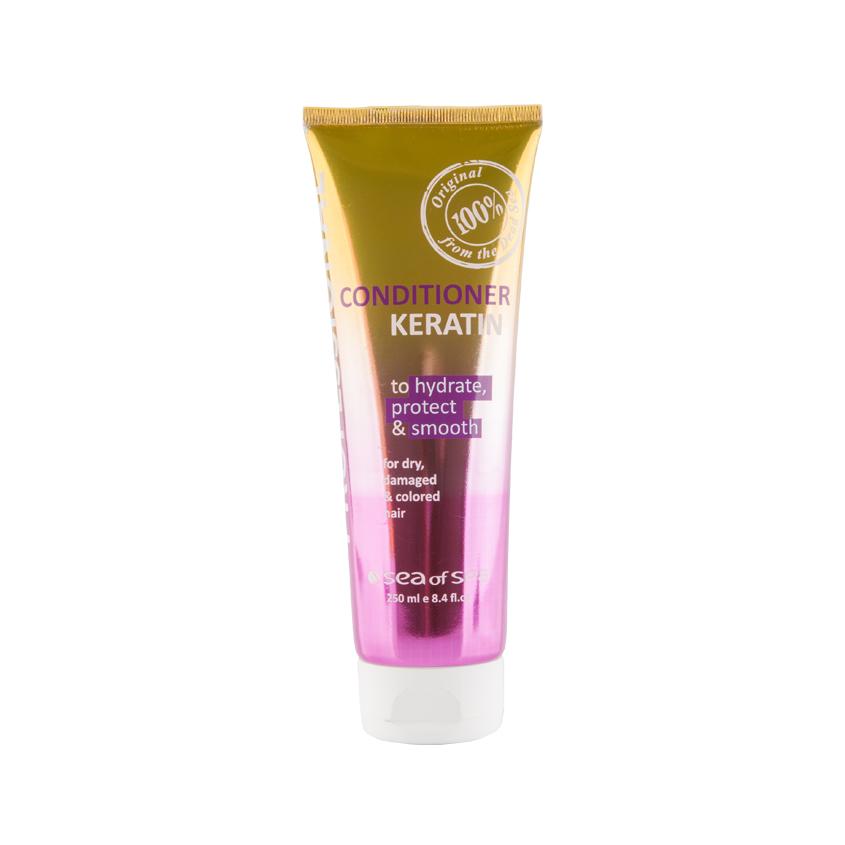 Кондиционер для волос `SEA OF SPA` PROFESSIONAL с кератином (для сухих, поврежденных и окрашенных волос) 250 мл