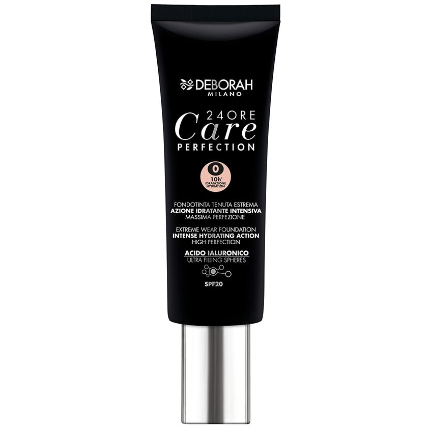 Крем тональный для лица `DEBORAH` 24ORE CARE PERFECTION EXTREME WEAR тон 0 белоснежно розовый
