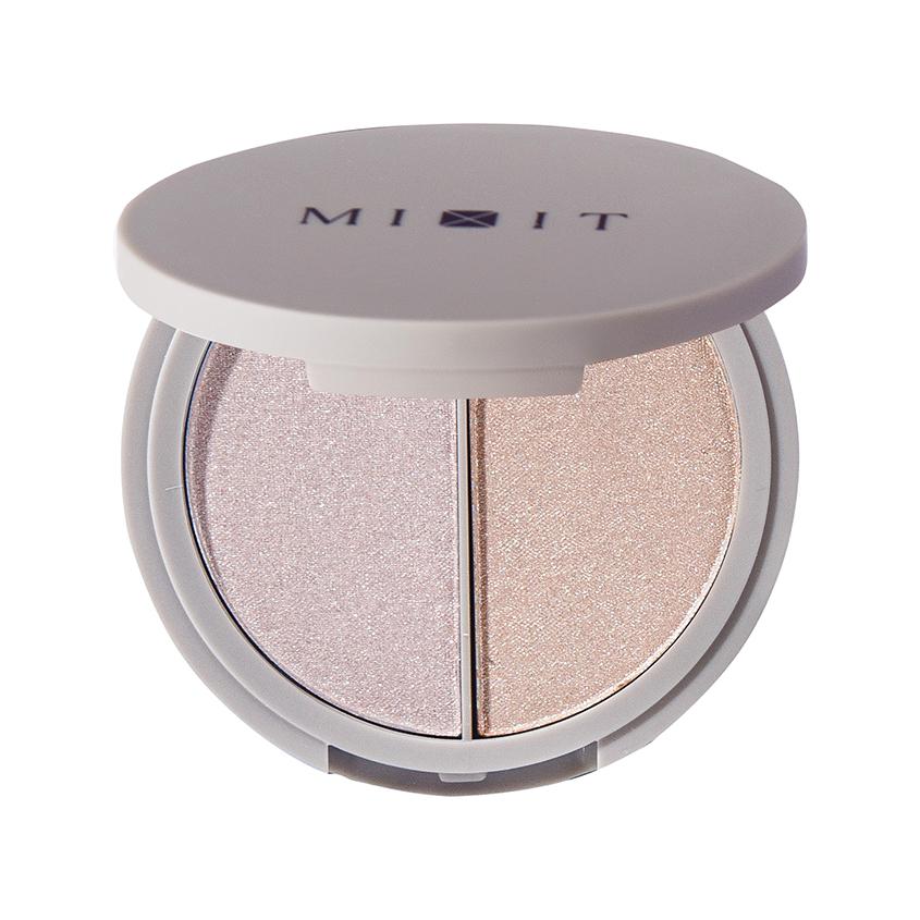 Палетка хайлайтеров для лица `MIXIT` тон 02 Moonlit halo