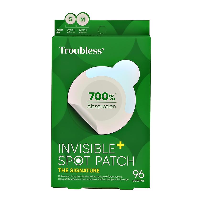 TROUBLESS | Точечные пластыри для лица `TROUBLESS` против несовершенств кожи 96 шт.