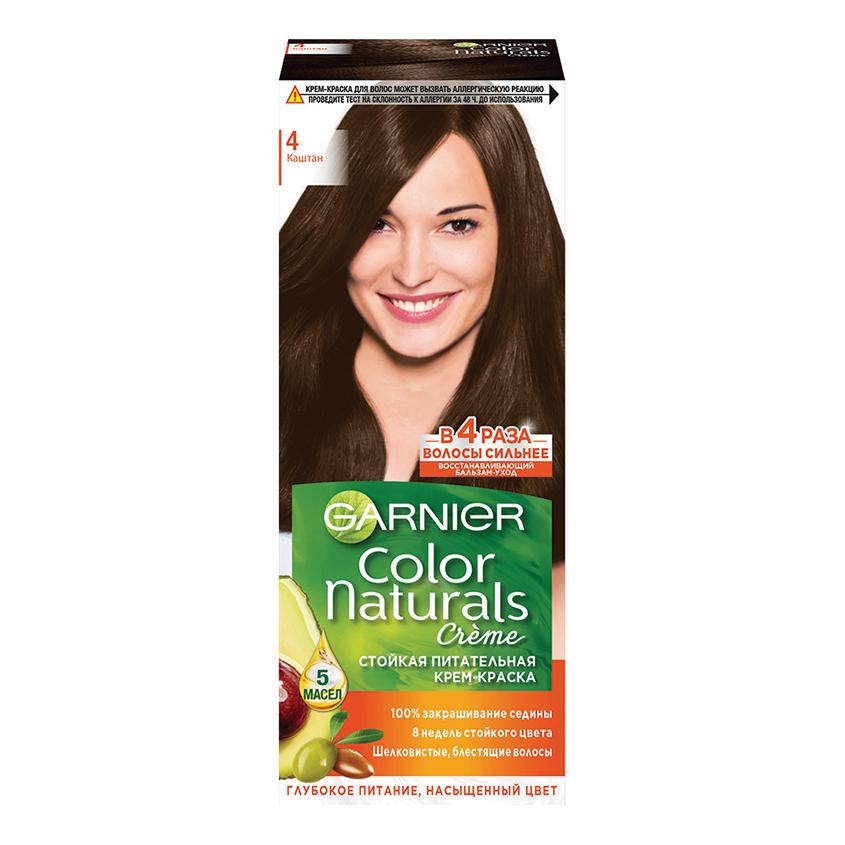 Краска для волос `GARNIER` `COLOR NATURALS` тон 4 (Каштан)