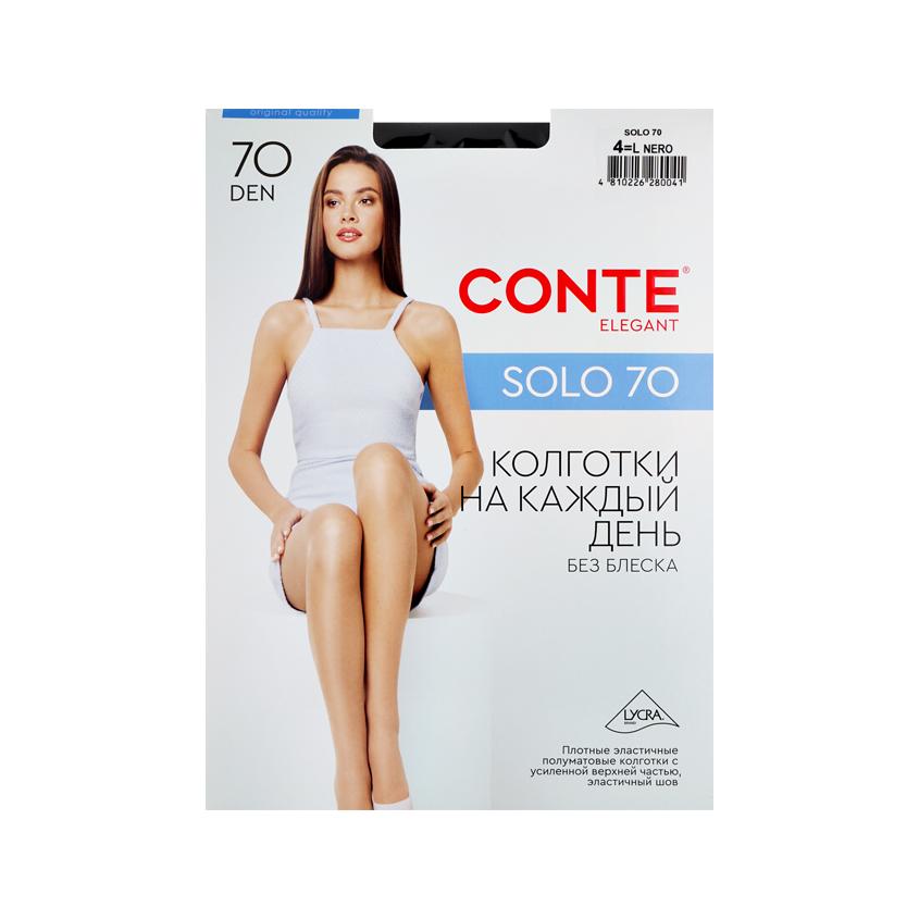 CONTE ELEGANT | Колготки женские `CONTE ELEGANT` SOLO 70 den (nero) р-р 4