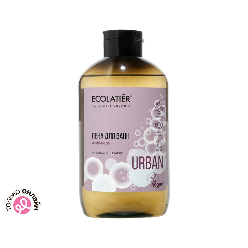 Пена для ванн `ECOLATIER` URBAN ANTISTRESS лаванда & нектарин 600 мл