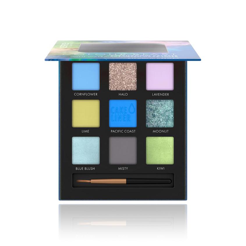 Палетка теней для век `CATRICE` COLOUR BLAST c водоактивируемой подводкой для глаз тон 020 Blue meets Lime