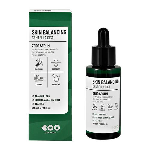 Сыворотка для лица `DEARBOO` SKIN BALANCING с AHA, BHA и PHA-кислотами, экстрактом центеллы азиатской и маслом чайного дерева 60 мл