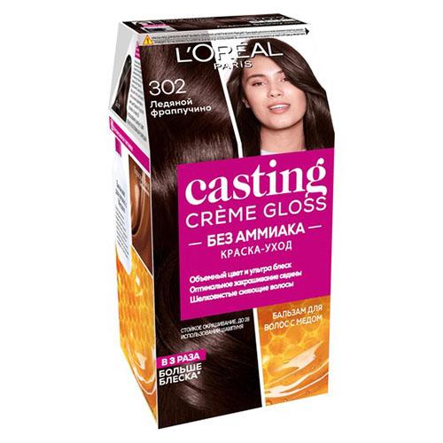 Крем-краска для волос `LOREAL` `CASTING` CREME GLOSS тон 302 (Ледяной фраппучино)