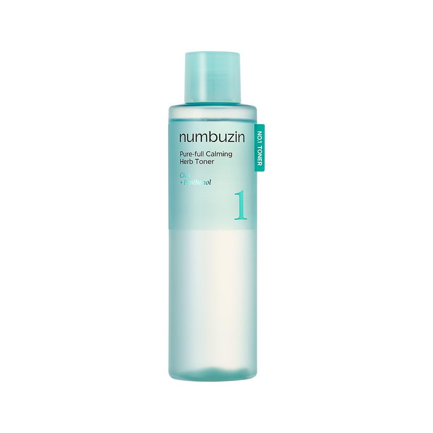 Тонер для лица `NUMBUZIN` NO. 1 Pure-Full Calming Herb успокаивающий с центеллой и комплексом трав 300 мл