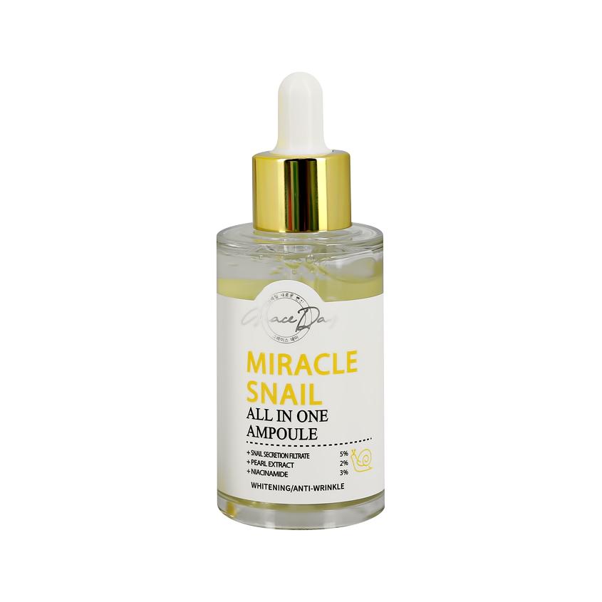 Сыворотка для лица `GRACE DAY` MIRACLE с муцином улитки и ниацинамидом (восстанавливающая) 50 мл