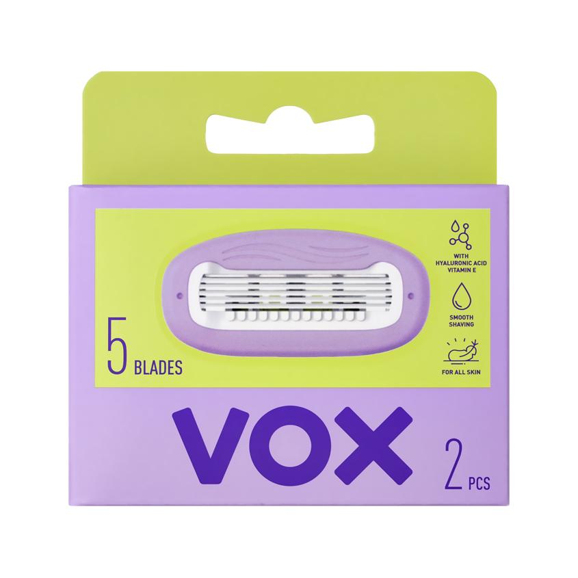 Кассеты для станка `VOX` Гиалуроновая кислота 5 лезвий 2 шт