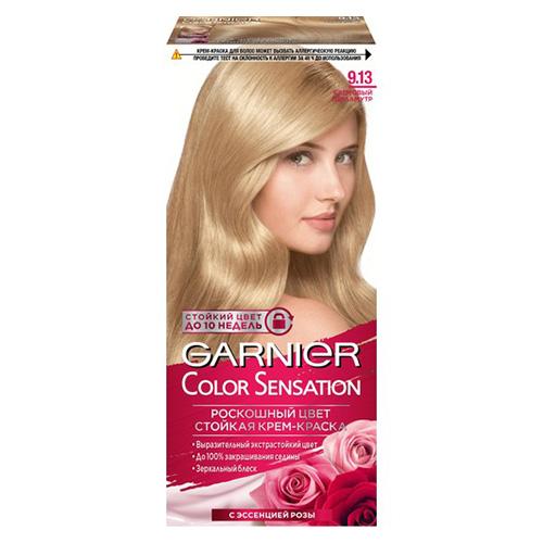 Краска для волос `GARNIER` `COLOR SENSATION` тон 9.13 (Кремовый Перламутр )