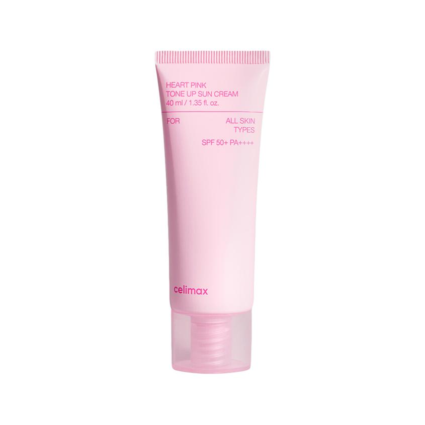 Солнцезащитный крем `CELIMAX` HEART PINK TONE UP выравнивающий тон кожи 40 мл