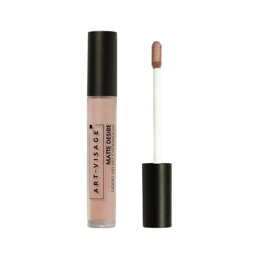Тени для век `ART-VISAGE` MATTE DESIRE жидкие матовые тон 02 Миндаль