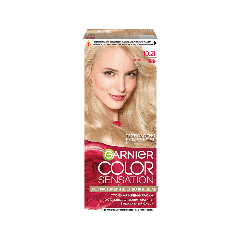Краска для волос `GARNIER` `COLOR SENSATION` тон 10.21 (Перламутровый шелк)