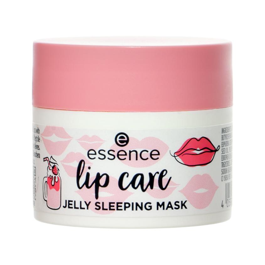 Маска для губ `ESSENCE` LIP CARE JELLY SLEEPING MASK тон 02 Strawberry milkshake