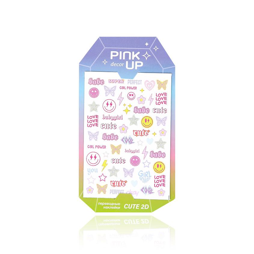 Наклейки для ногтей `PINK UP` `DECOR` SPRING COLLECTION 2D переводные тон 118