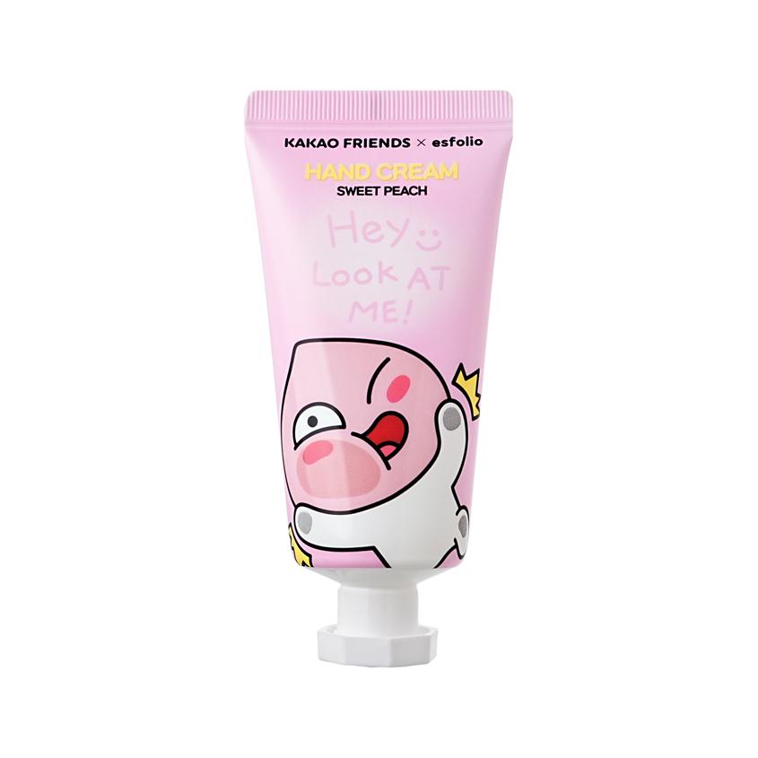 Крем для рук `ESFOLIO` KAKAO FRIENDS Sweet Peach с ароматом персика 30 мл