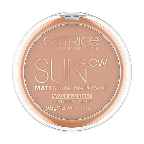 Пудра-бронзер компактная для лица `CATRICE` SUN GLOW MATT тон 030 (средний бронзовый) с эффектом загара