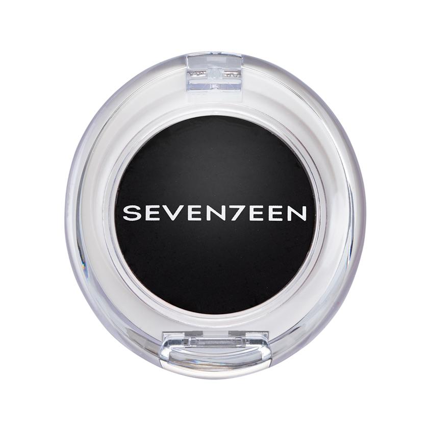Тени для век `SEVENTEEN` SILKY SHADOW SATIN компактные сатиновые тон 216 Черный
