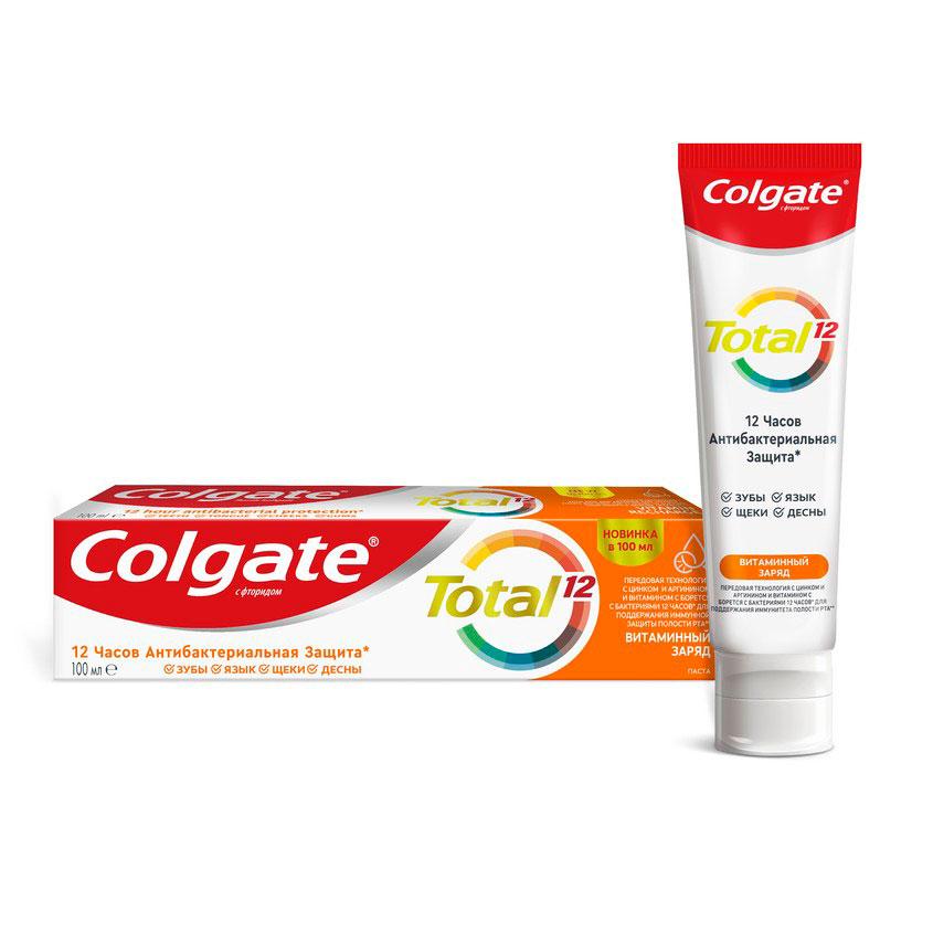 Паста зубная `COLGATE` TOTAL Витамин С 100 мл