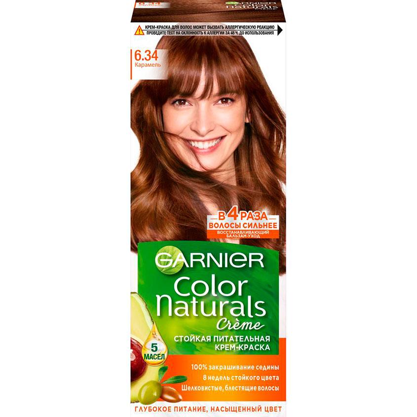 Краска для волос `GARNIER` `COLOR NATURALS` тон 6.34 (Карамель)