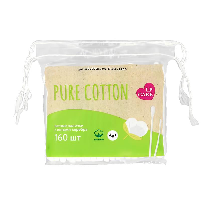 Палочки ватные `LP CARE` PURE COTTON в пакетике 160 шт