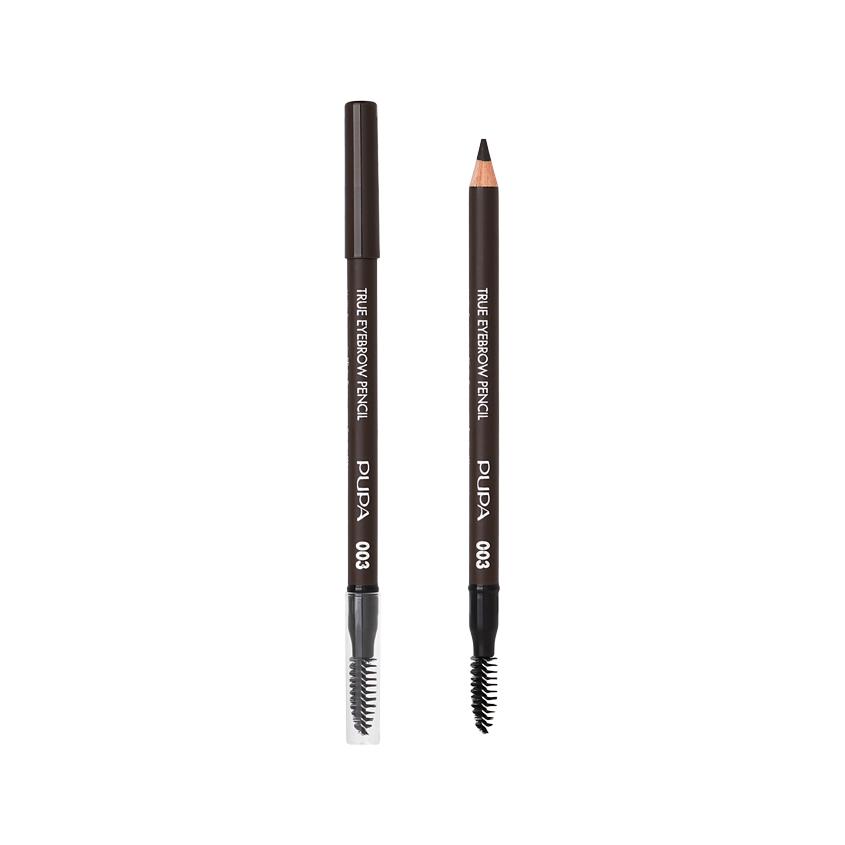 PUPA | Карандаш для бровей `PUPA` TRUE EYEBROW PENCIL тон 003 Темно-коричневый