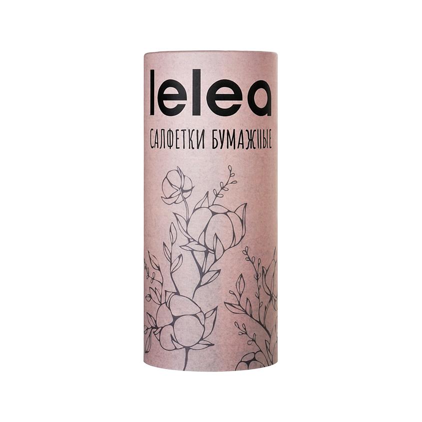 Салфетки бумажные `LELEA` Cappuccino (в тубе) 50 шт