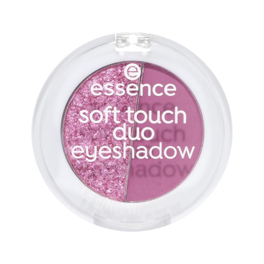 Тени для век `ESSENCE` SOFT TOUCH DUO двойные тон 02 Berry crush