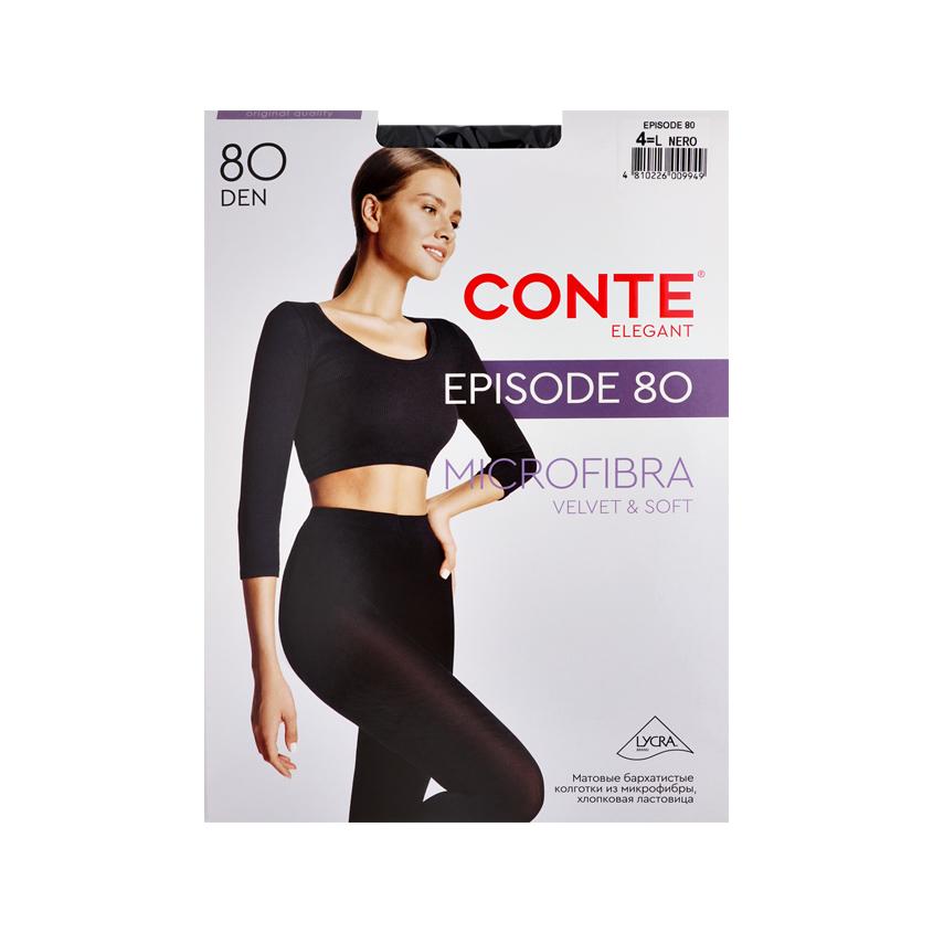 Колготки женские `CONTE ELEGANT` EPISODE 80 den (nero) р-р 4