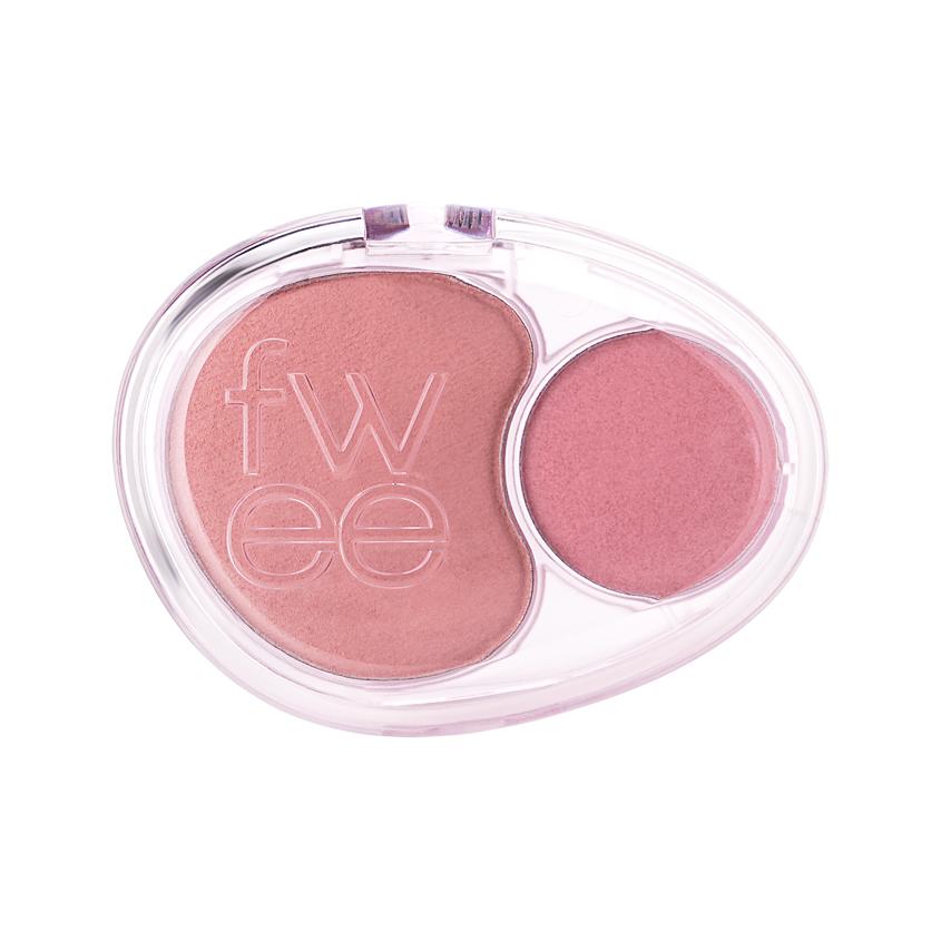 Румяна для лица `FWEE` MELLOW DUAL BLUSH двойные пудровые тон MV01 no more cupid