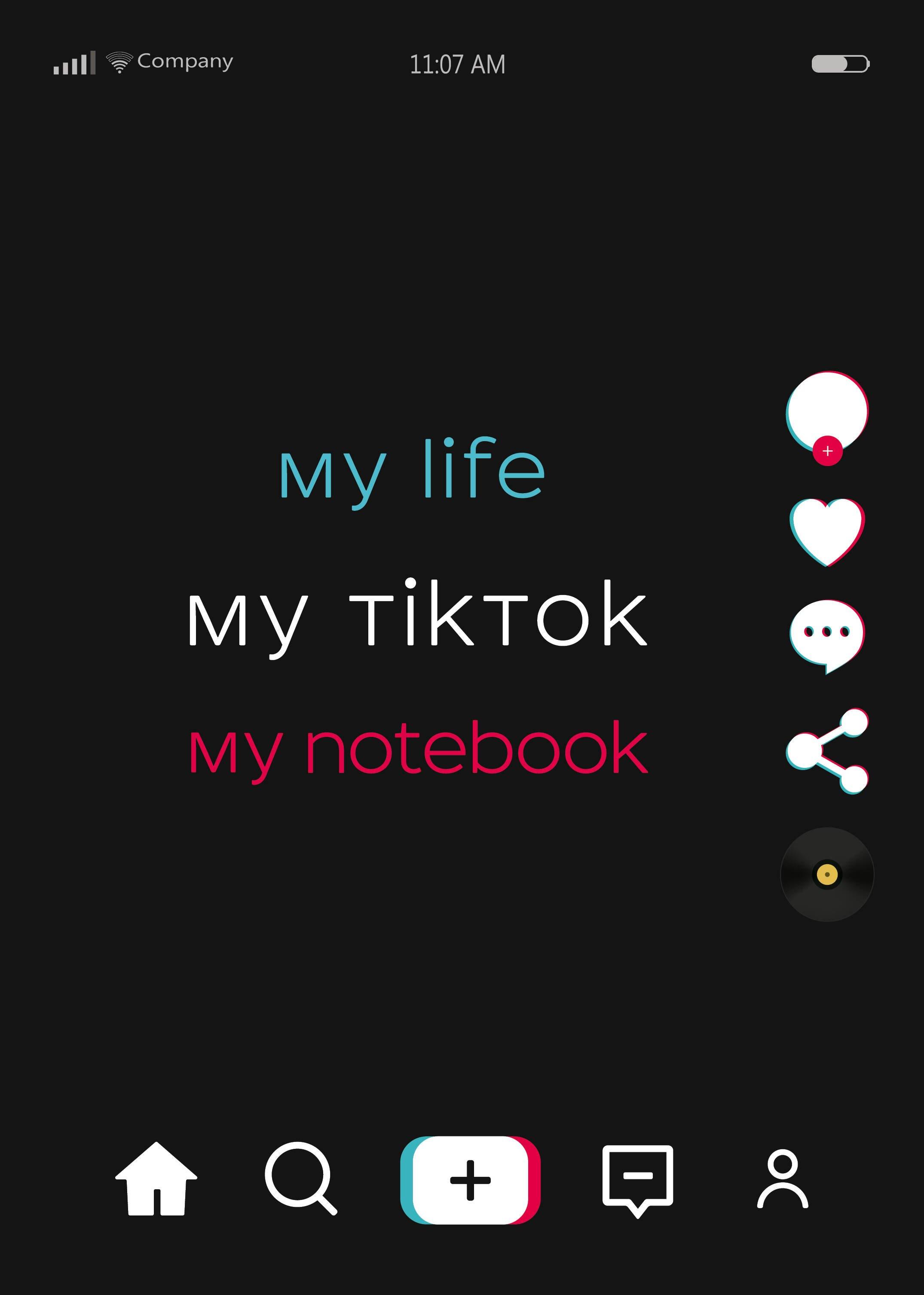 Блокнот My life my TikTok my notebook