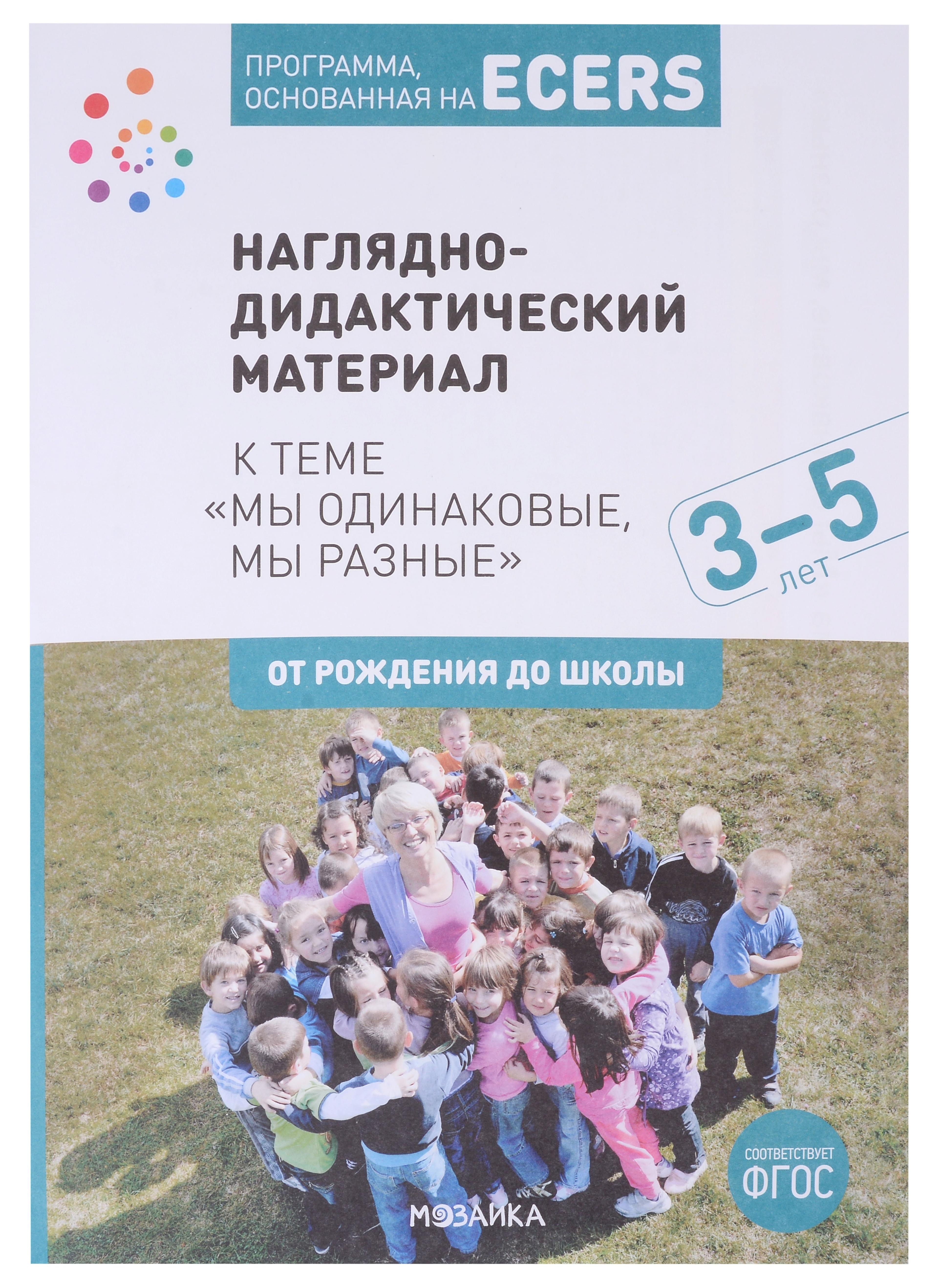 Программа, основанная на ECERS. Наглядно-дидактический материал к теме "Мы одинаковые, мы разные". 3-5 лет