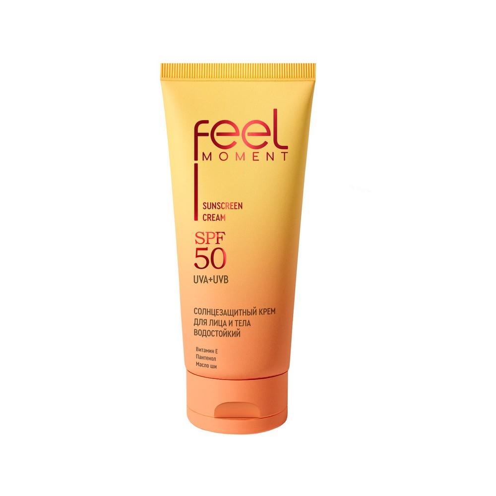 Солнцезащитный крем для лица и тела водостойкий Feel Moment SPF 50 200мл