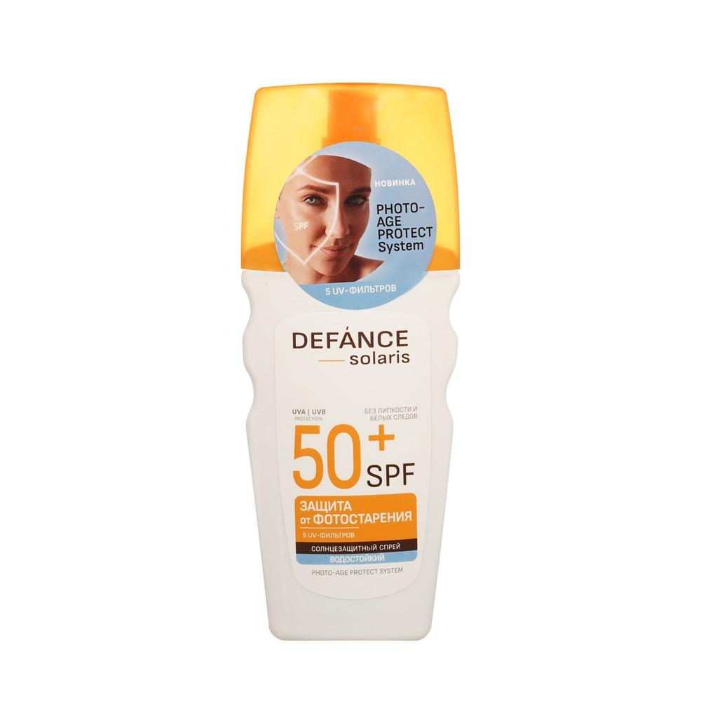 Водостойкий солнцезащитный спрей Defance Solaris SPF 50+ 160мл