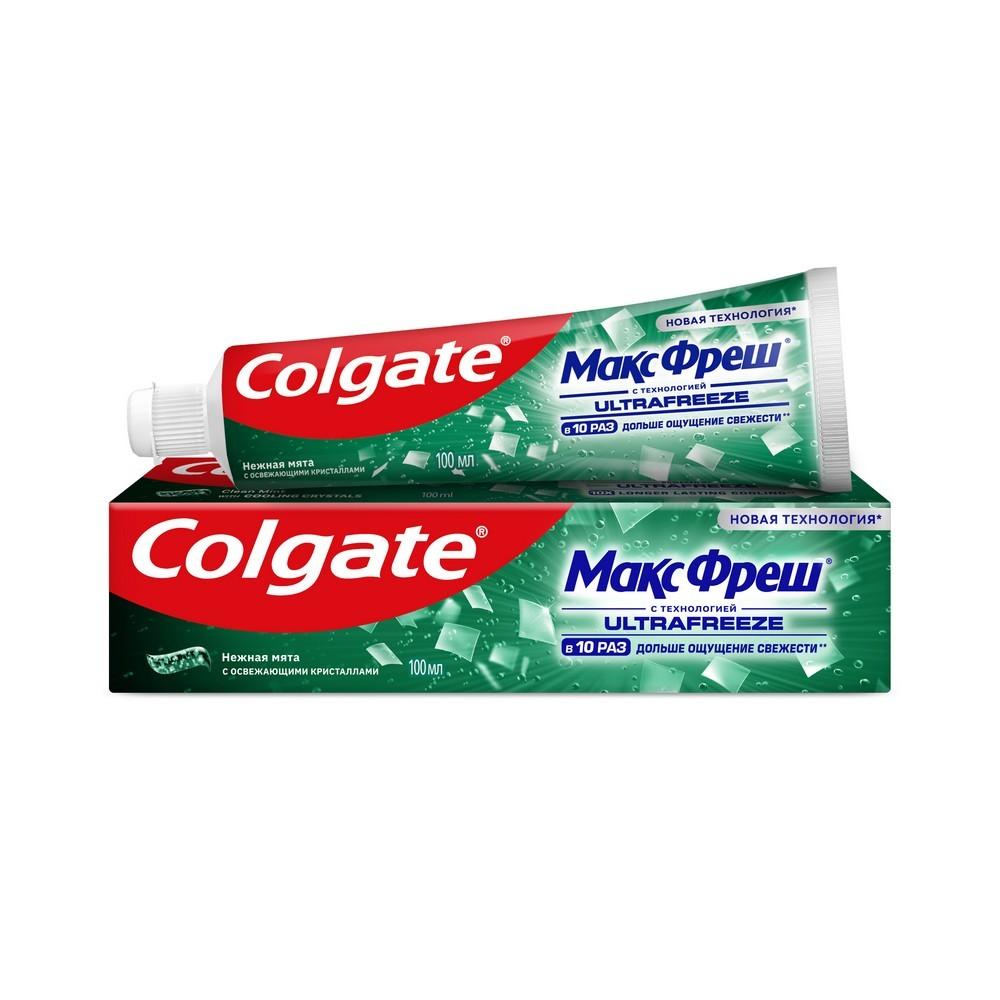 Зубная паста Colgate Макс Фреш " Нежная мята " с освежающими кристаллами 100мл