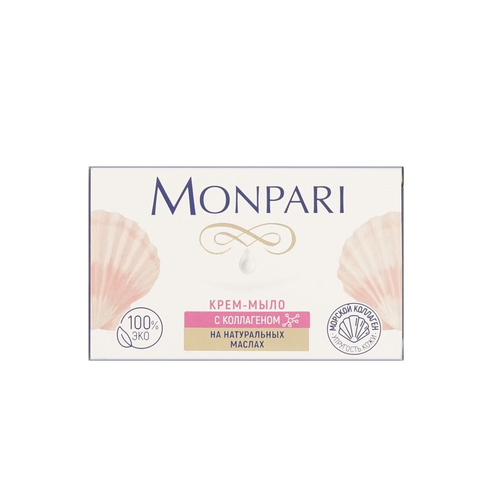 Крем - мыло твердое с коллагеном Monpari 100г