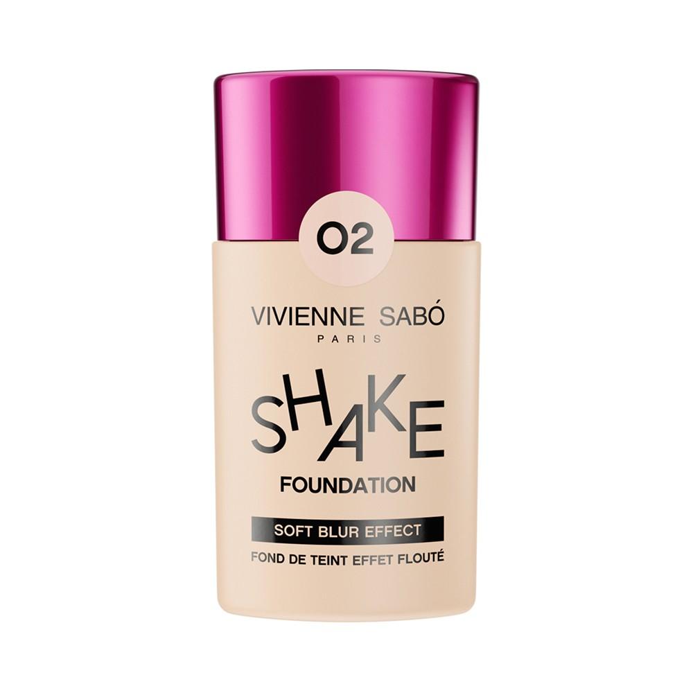 Тональный крем - флюид для лица с натуральным блюр эффектом Vivienne Sabo Shakefoundation 02 25мл