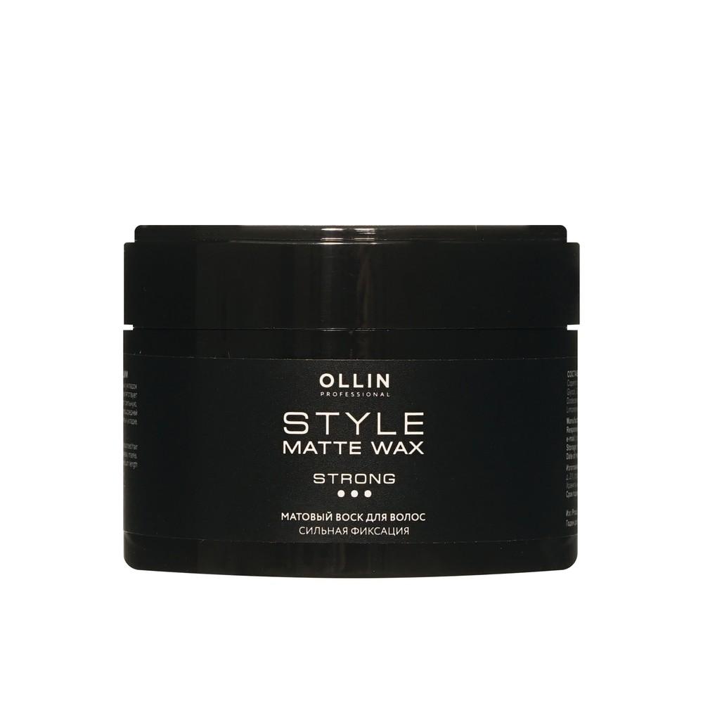 Воск Ollin Professional Style " матовый " для укладки волос , сильной фиксации 50г
