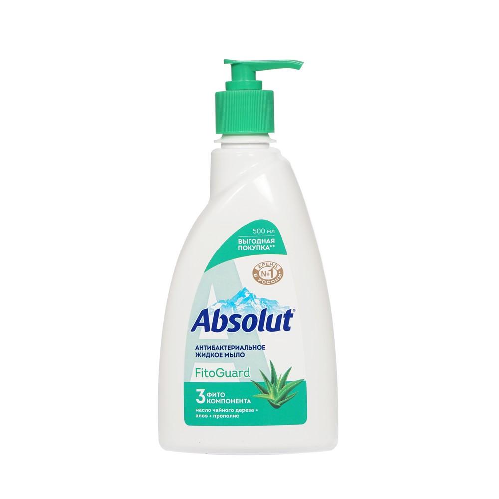 Жидкое антибактериальное мыло Absolut FitoGuard с маслом чайного дерева , алоэ и прополиса 500мл