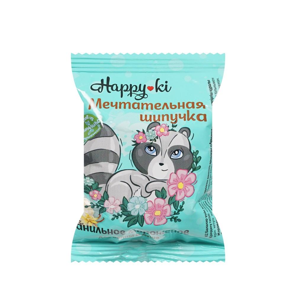Шипучая соль для ванн Laboratory Katrin Happy-ki " Мечтательная шипучка " с ароматом ванильного мороженого 40г